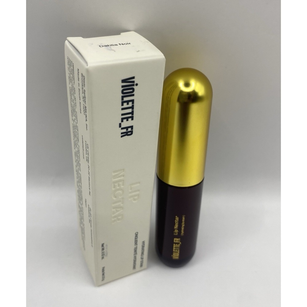 VIOLETTE_FR Lip Nectar Moisturizing Lip Stain Dahlia Noir-Warm Plum 0.12 oz NEW